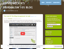 Tablet Screenshot of journalism105.wordpress.com
