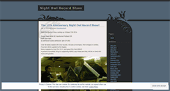 Desktop Screenshot of nightowlrecordshow.wordpress.com