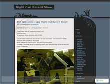 Tablet Screenshot of nightowlrecordshow.wordpress.com