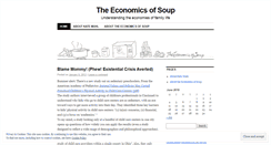 Desktop Screenshot of economicsofsoup.wordpress.com