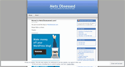 Desktop Screenshot of metsobsessed.wordpress.com