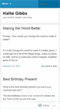 Mobile Screenshot of halliegibbs.wordpress.com