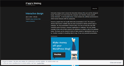 Desktop Screenshot of ifapp.wordpress.com