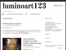 Tablet Screenshot of luminoart123.wordpress.com