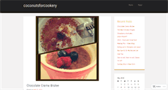 Desktop Screenshot of coconutsforcookery.wordpress.com