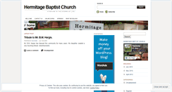 Desktop Screenshot of hermitagebaptistchurch.wordpress.com