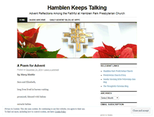 Tablet Screenshot of hamblenkeepstalking.wordpress.com