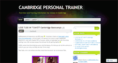 Desktop Screenshot of cambridgepersonaltrainer.wordpress.com