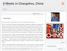 Tablet Screenshot of mikeinchangzhou.wordpress.com