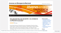 Desktop Screenshot of jovenesenemergencia.wordpress.com