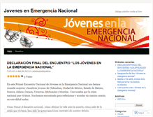 Tablet Screenshot of jovenesenemergencia.wordpress.com