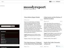 Tablet Screenshot of moodyreport.wordpress.com