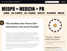 Tablet Screenshot of medpr.wordpress.com