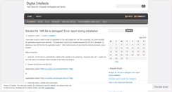 Desktop Screenshot of digitalintellects.wordpress.com
