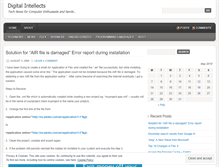 Tablet Screenshot of digitalintellects.wordpress.com