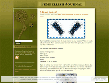 Tablet Screenshot of fembellish.wordpress.com