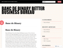 Tablet Screenshot of business.bancdebinarybetterbusinessbureau.wordpress.com