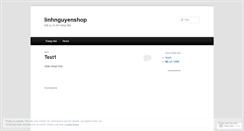 Desktop Screenshot of linhnguyenshop.wordpress.com