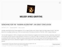 Tablet Screenshot of melodyayresgriffiths.wordpress.com