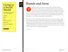 Tablet Screenshot of livinginasocialworld.wordpress.com