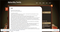 Desktop Screenshot of mahardikafam.wordpress.com