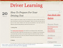 Tablet Screenshot of driverlearning.wordpress.com