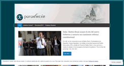 Desktop Screenshot of paradoxia.wordpress.com