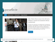 Tablet Screenshot of paradoxia.wordpress.com