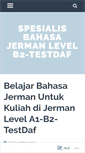 Mobile Screenshot of belajarbahasajerman1.wordpress.com