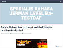 Tablet Screenshot of belajarbahasajerman1.wordpress.com