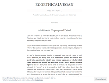 Tablet Screenshot of ecoethicalvegan.wordpress.com