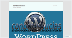 Desktop Screenshot of conbotassucias.wordpress.com