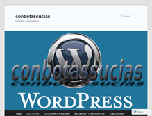 Tablet Screenshot of conbotassucias.wordpress.com