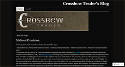 Desktop Screenshot of crossbowtrader.wordpress.com