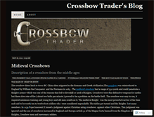 Tablet Screenshot of crossbowtrader.wordpress.com