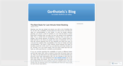 Desktop Screenshot of go4hotels.wordpress.com