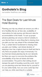 Mobile Screenshot of go4hotels.wordpress.com
