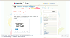 Desktop Screenshot of gamingsphere.wordpress.com