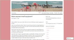 Desktop Screenshot of closetsareforclothes.wordpress.com