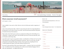 Tablet Screenshot of closetsareforclothes.wordpress.com