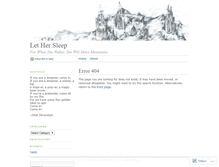 Tablet Screenshot of lethersleep.wordpress.com