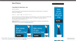 Desktop Screenshot of nerdnotes.wordpress.com