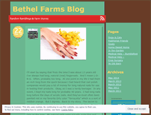 Tablet Screenshot of bethelfarms.wordpress.com