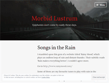 Tablet Screenshot of morbidlustrum.wordpress.com