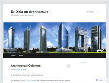 Tablet Screenshot of drxelaandarchitecture.wordpress.com