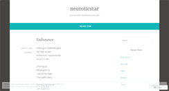 Desktop Screenshot of neuroticstar.wordpress.com