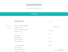 Tablet Screenshot of neuroticstar.wordpress.com