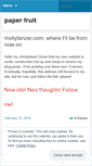 Mobile Screenshot of paperfruit.wordpress.com