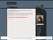 Tablet Screenshot of paperfruit.wordpress.com