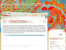 Tablet Screenshot of duncanthedancingduck.wordpress.com